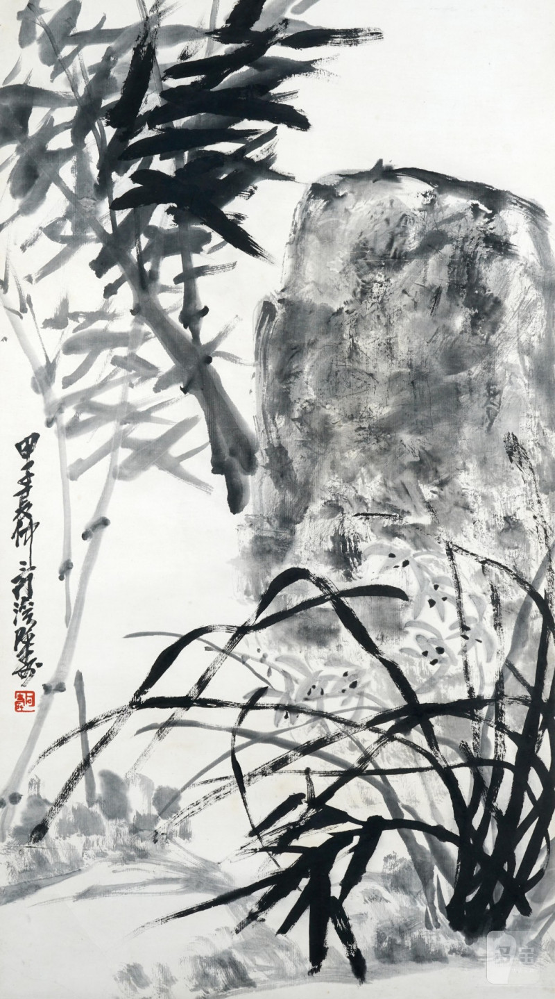    潘天壽（早年） 竹石圖